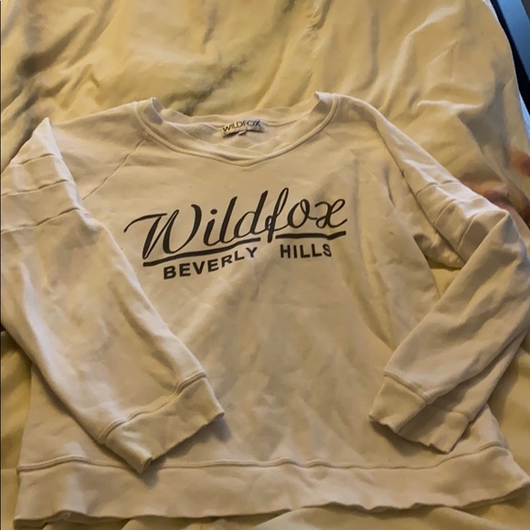 Wildfox Sweaters - Wildfox Beverly Hills white sweater sweatshirt
